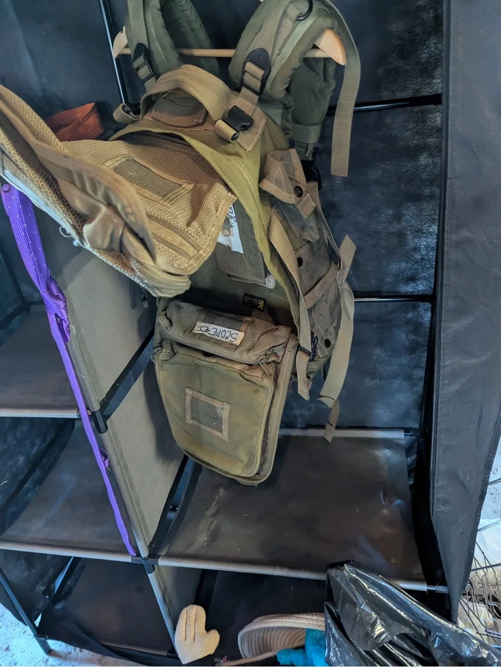 Tactical Olive Green Men's Backpack - Rugged Field Pack - Picture 4 of 4